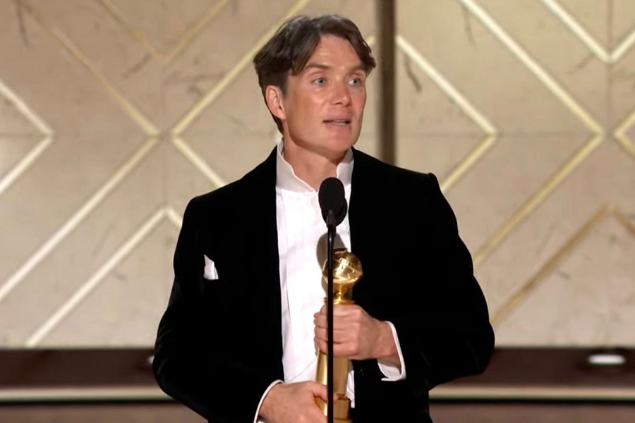 Cillian Murphy trionfa ai Golden Globe 2024, ma il discorso è censurato